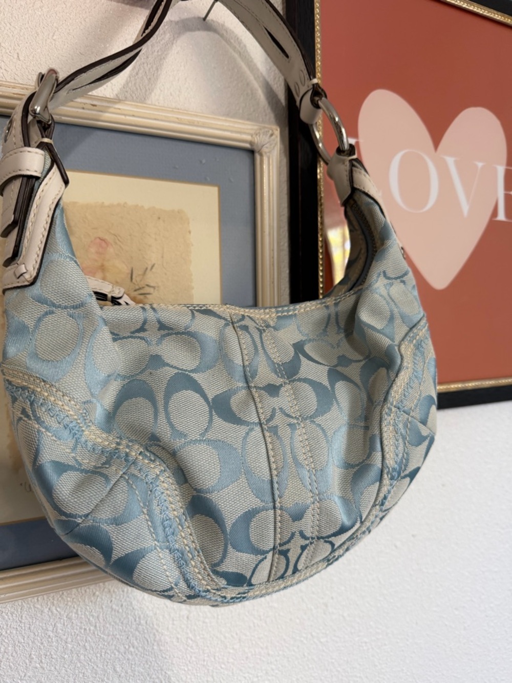 Coach 10599 Signature Leather Canvas in Blue - Picture 11 of 11